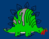 Desenho Tuojiangossauro bebé pintado por MarxDaniel