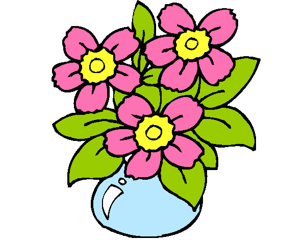 Desenho Jarro de flores pintado por monalisa