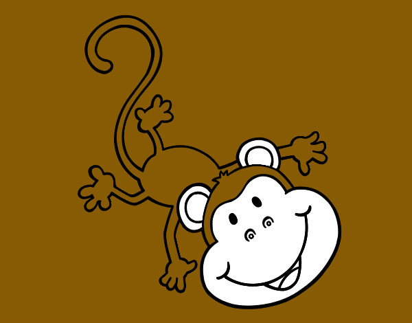 Desenho Macaco encantador pintado por Gilherme