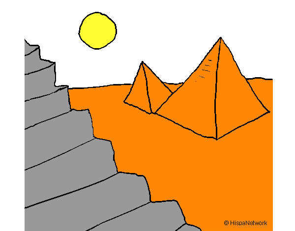 Desenho Pirâmides pintado por Luan1