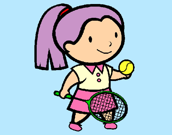 Desenho Rapariga tenista pintado por ImShampoo