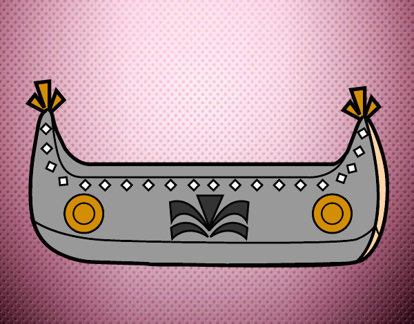 Desenho Barco indiano pintado por betinha
