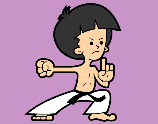 Desenho Lutador de kung-fu pintado por Scott