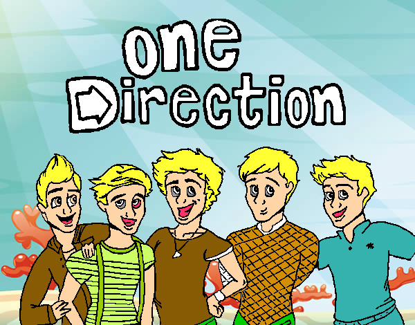Desenho One Direction 3 pintado por emerson21