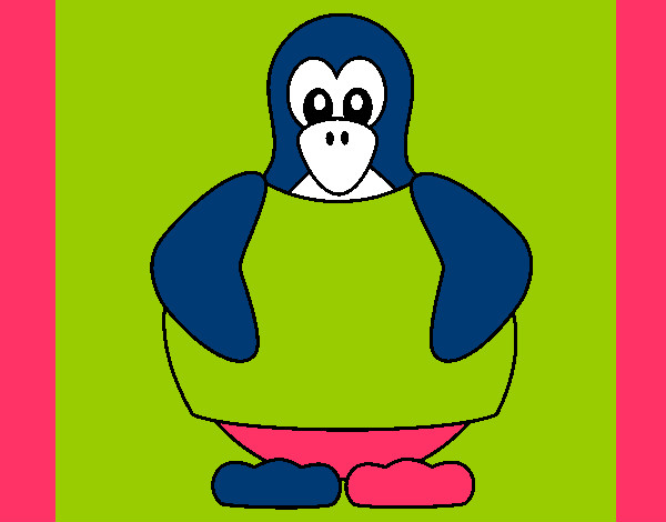 Desenho Pinguim pintado por diogom