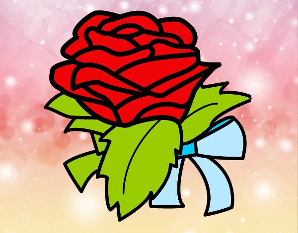 Desenho Rosa, flor pintado por manufifie