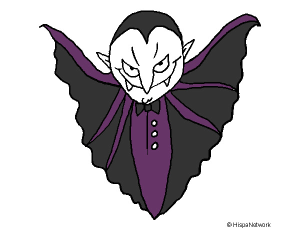 Desenho Página Coloração Vampiro Segurando Seus Braços Ilustração por  ©HitToon #4726562
