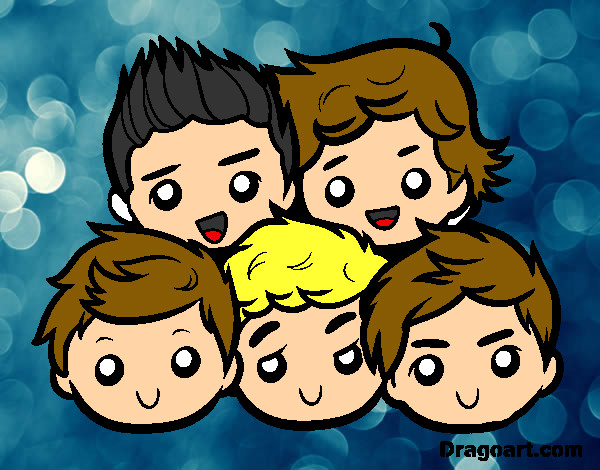 Desenho One Direction 2 pintado por estefanie