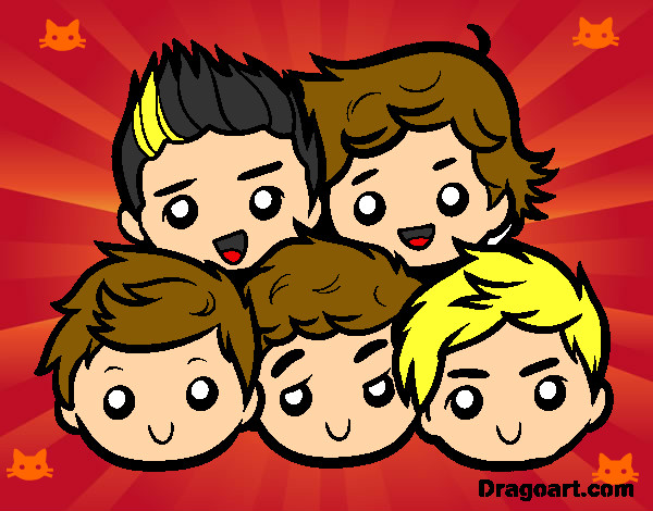 Desenho One Direction 2 pintado por Maria25