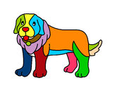 Desenho Cão pigmento pintado por christyan