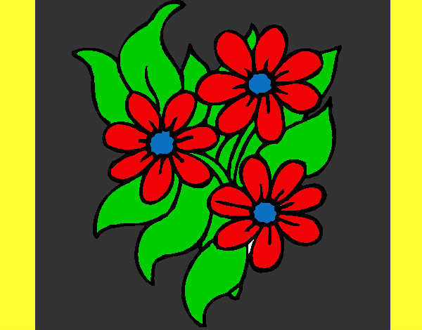 Desenho Florzitas pintado por joice