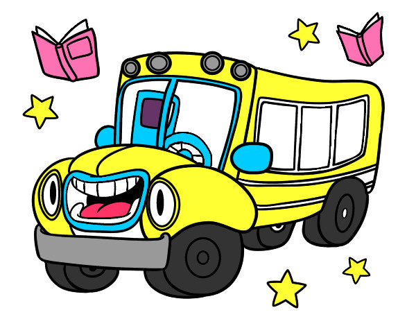 Desenho Ônibus animado pintado por Mbrand