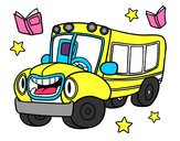 Desenho Ônibus animado pintado por Mbrand