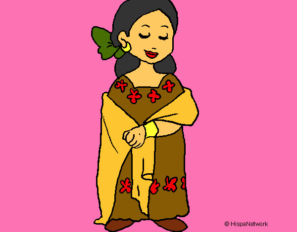 Desenho Senhora maia
 pintado por ImShampoo