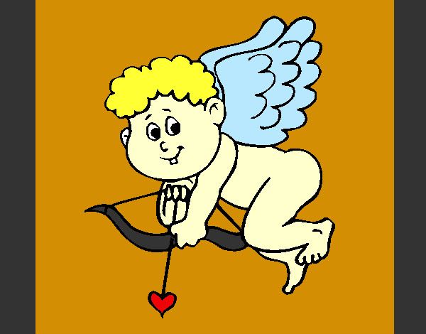 Desenho Cupido pintado por joicinha