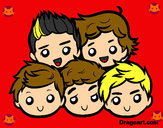 Desenho One Direction 2 pintado por brebieber