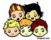 Desenho One Direction 2 pintado por vividora