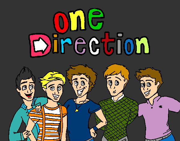 Desenho One Direction 3 pintado por mars