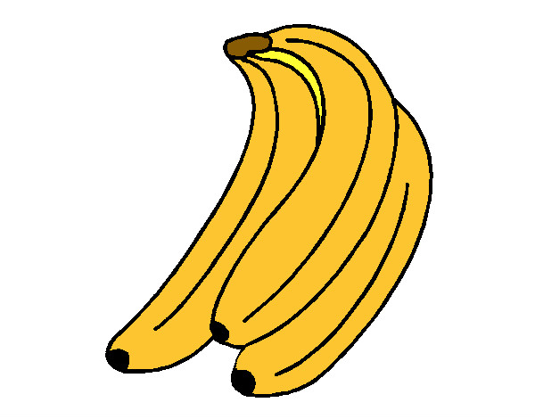 Desenho Plátanos pintado por hana