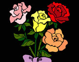 Desenho Ramo de rosas pintado por ImShampoo