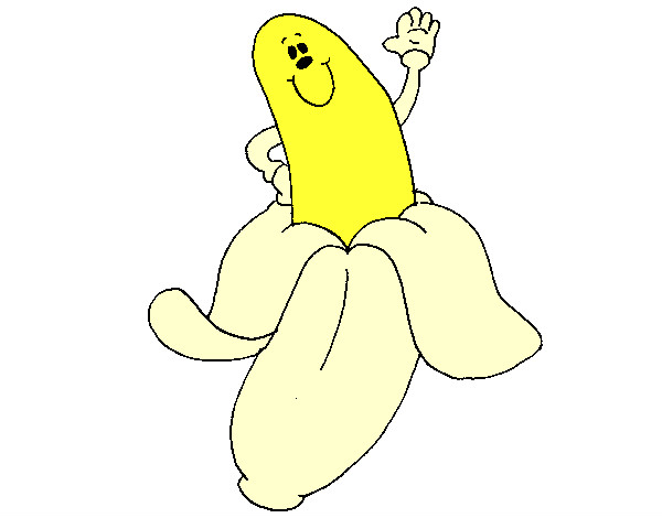 Desenho Banana pintado por dudda