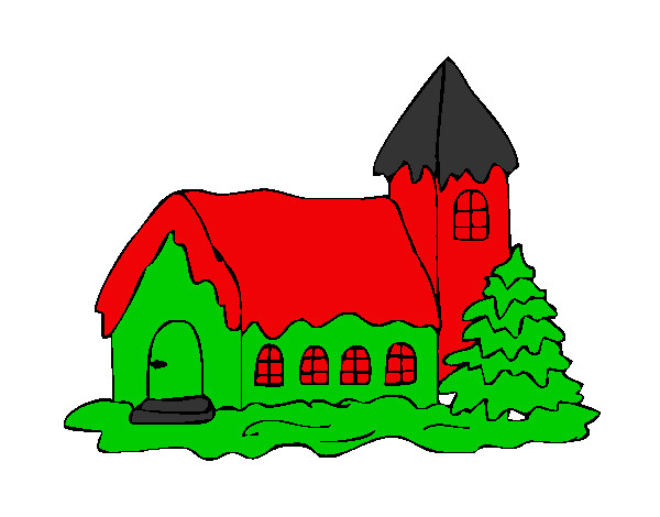 Desenho Casa pintado por taununes