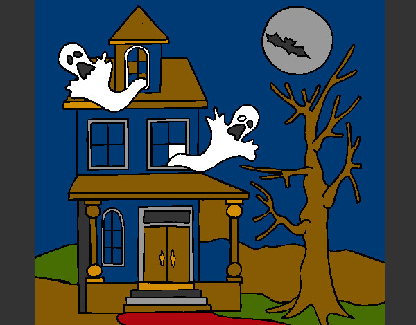 Desenho Casa do terror pintado por Raphaelg