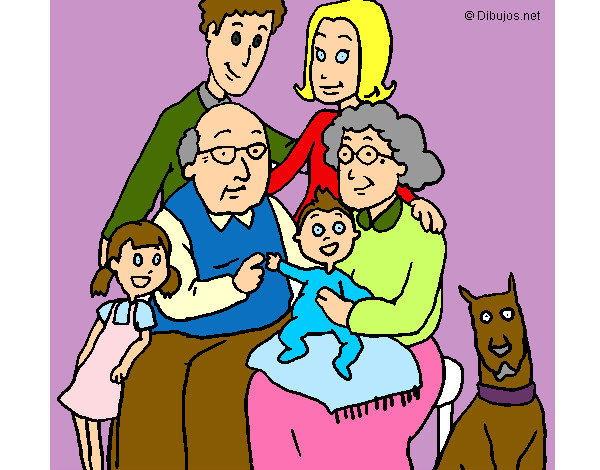 Desenho Família pintado por MARIALUZ