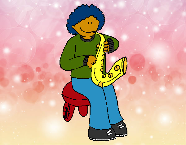 Menina com trompeta