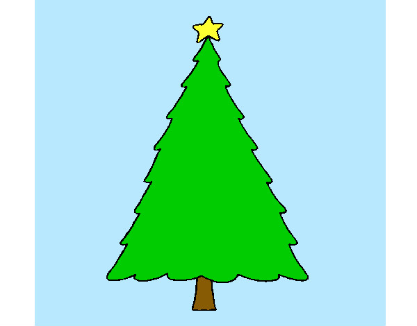 Desenho Árvore com estrela pintado por pedrohs