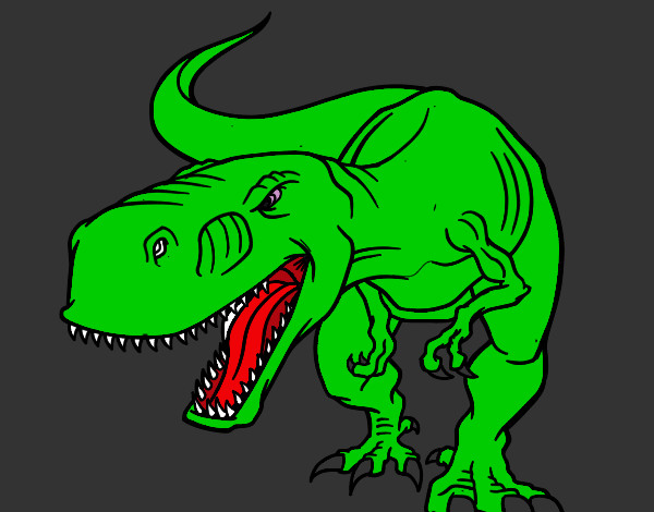 Desenho Dinossauro aborrecido pintado por las-cazas