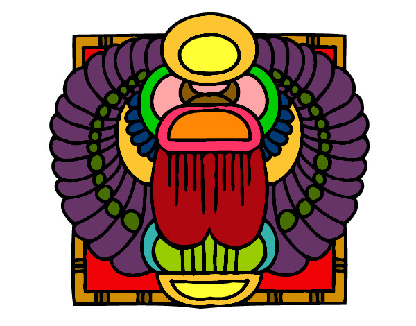 Desenho Escaravelho-sagrado pintado por gagau