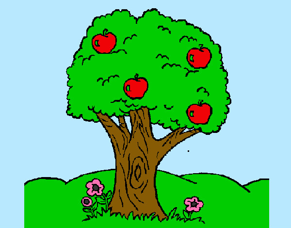 Desenho Macieira  pintado por dudda