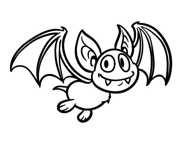 Desenho Morcego - vampiro pintado por Amandoca