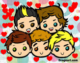 Desenho One Direction 2 pintado por Tarsi