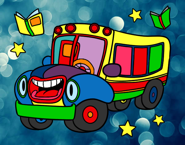 Desenho Ônibus animado pintado por Gui6
