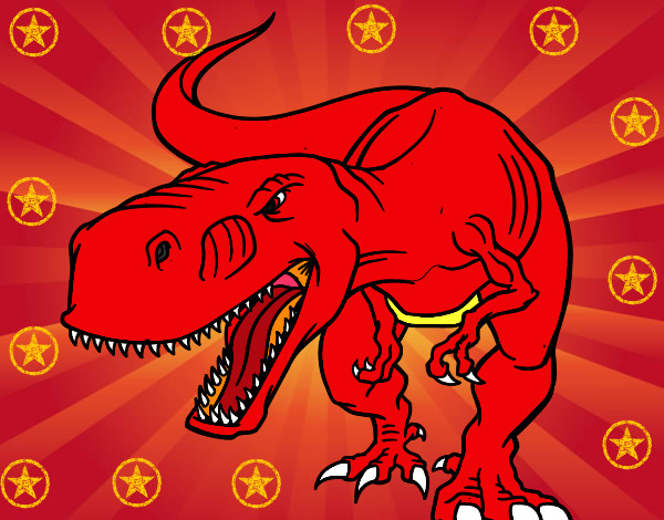 Desenho de Dinossauro pintado e colorido por Giovandro o dia 06 de  Fevereiro do 2012