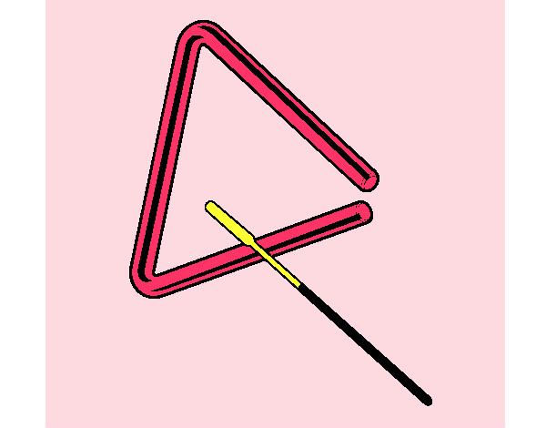 Desenho Triângulo pintado por Pequenina