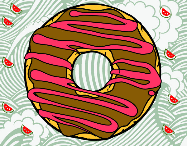 Desenho Donut pintado por Tarsi