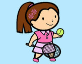 Desenho Rapariga tenista pintado por Jenniffer