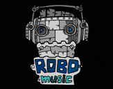 Desenho Robô music pintado por Ana10
