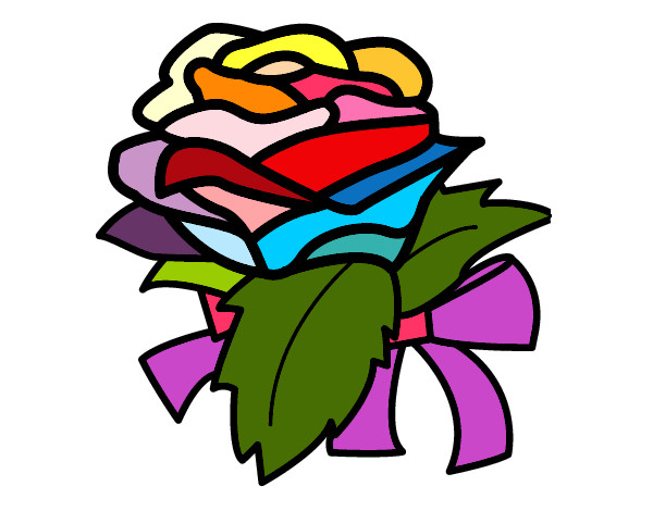 Desenho Rosa, flor pintado por Enzre