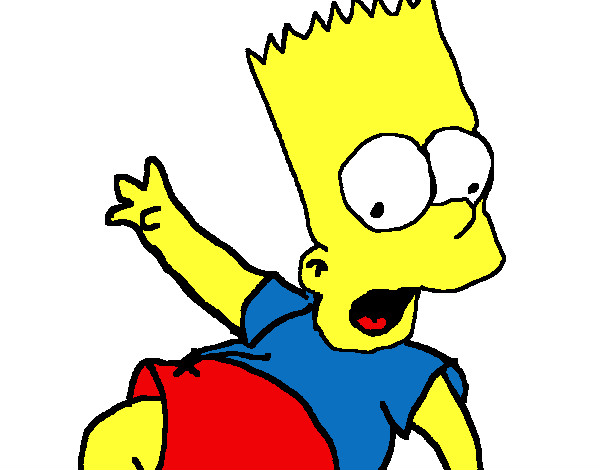 Desenho Bart 2 pintado por elieuda