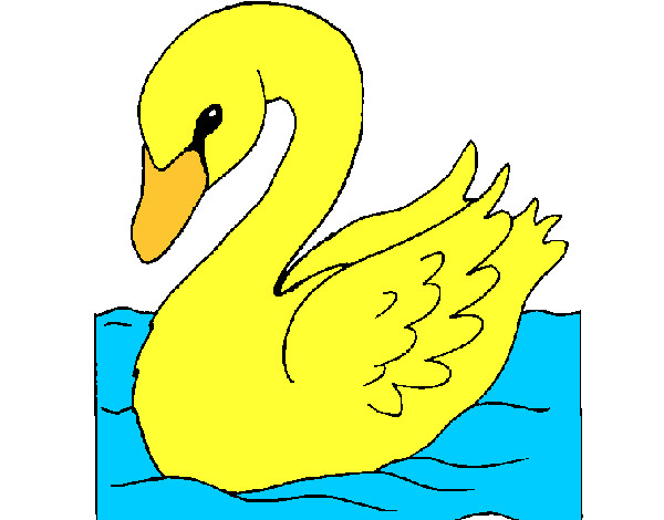 Desenho Cisne pintado por veronikka