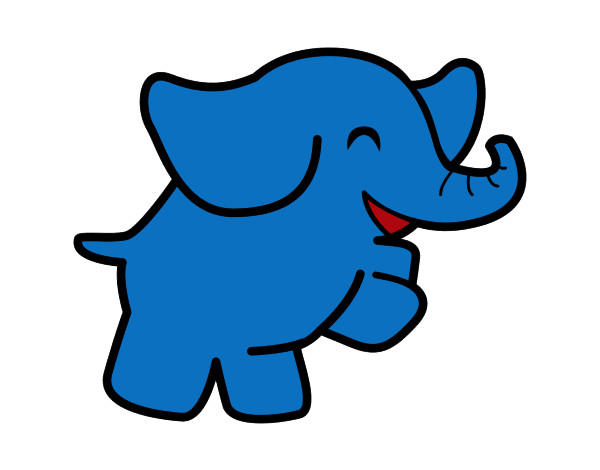 elefante azul