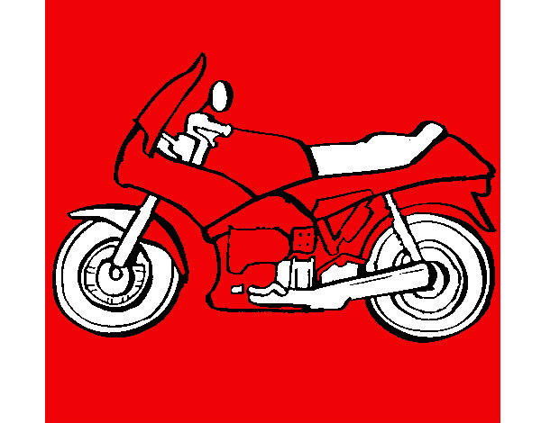 Desenho Motocicleta pintado por Leal