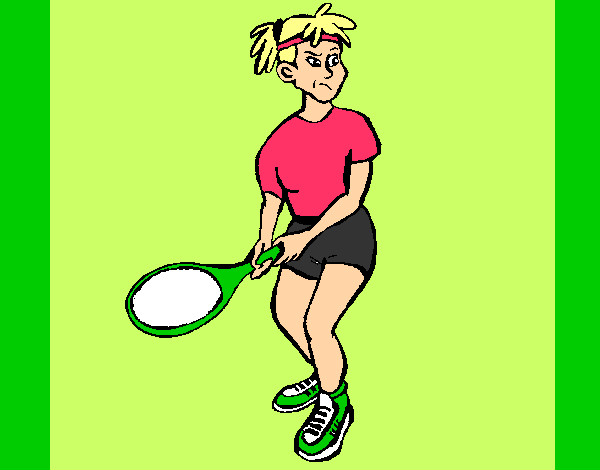 Desenho Rapariga tenista pintado por Ana10