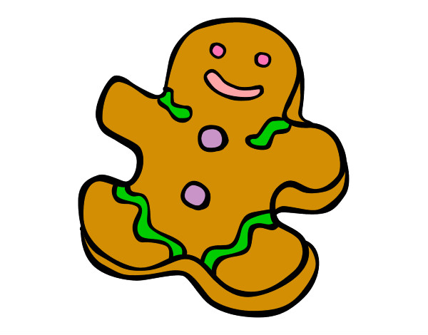 Desenho Boneco do biscoito pintado por diana99