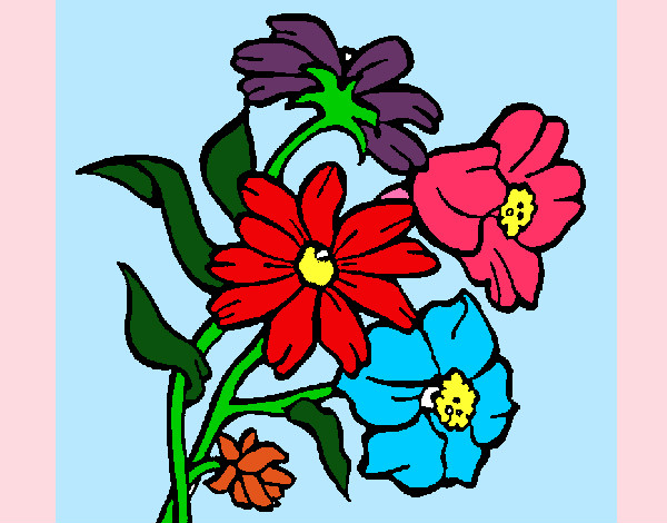 Desenho Flores pintado por emillyn