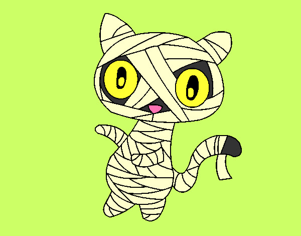 Desenho O gato momia pintado por 3070
